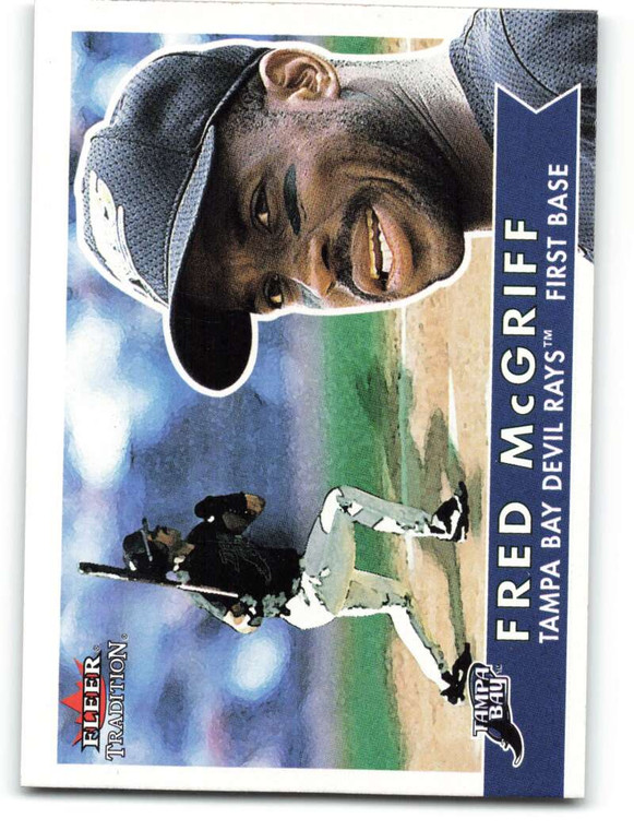 2001 Fleer Tradition #172 Fred McGriff NM/MT  Tampa Bay Devil Rays 