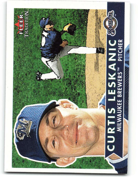 2001 Fleer Tradition #186 Curt Leskanic NM/MT  Milwaukee Brewers 