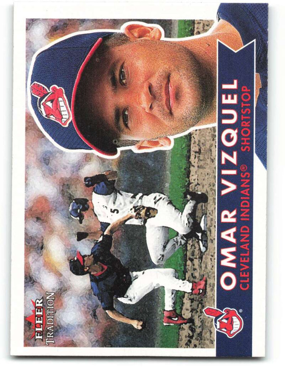 2001 Fleer Tradition #220 Omar Vizquel NM/MT  Cleveland Indians 