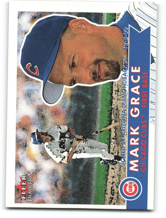 2001 Fleer Tradition #238 Mark Grace NM/MT  Chicago Cubs 