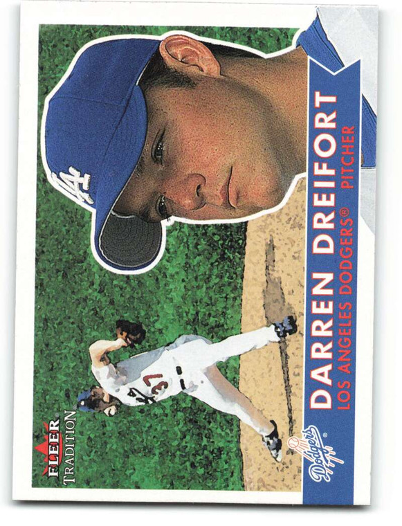 2001 Fleer Tradition #287 Darren Dreifort NM/MT  Los Angeles Dodgers 