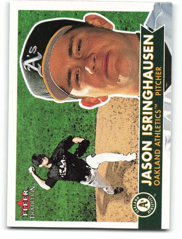 2001 Fleer Tradition #336 Jason Isringhausen NM/MT  Oakland Athletics 