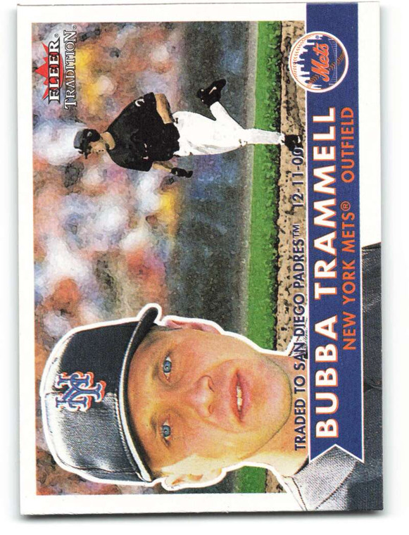 2001 Fleer Tradition #344 Bubba Trammell NM/MT  New York Mets 