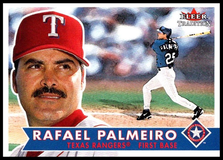 2001 Fleer Tradition #347 Rafael Palmeiro NM/MT  Texas Rangers 