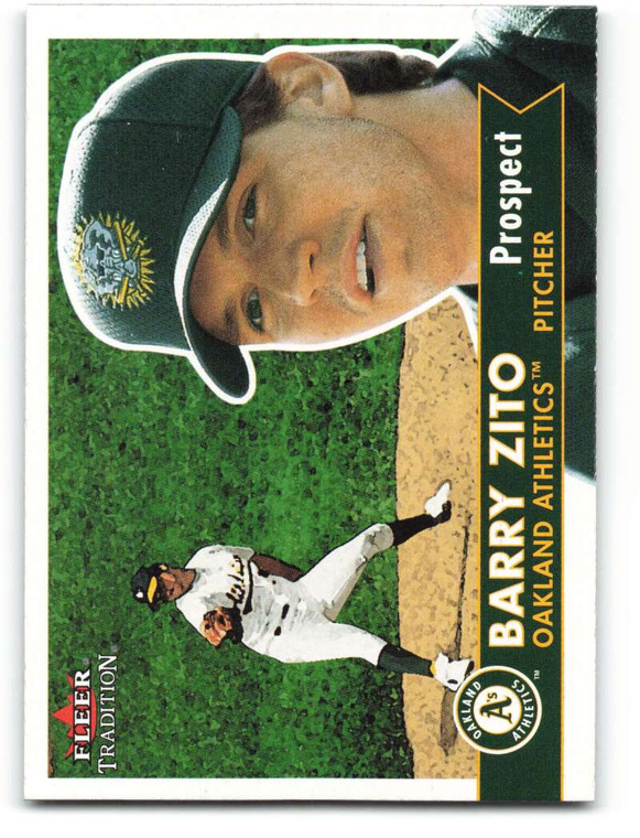 2001 Fleer Tradition #352 Barry Zito NM/MT  Oakland Athletics 