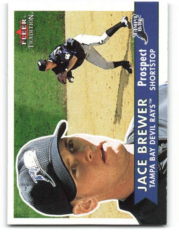 2001 Fleer Tradition #353 Jace Brewer NM/MT  Tampa Bay Devil Rays 