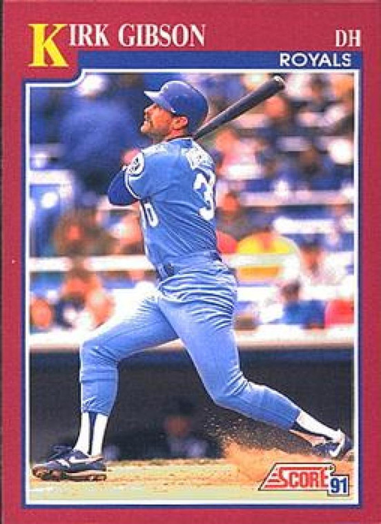 1991 Score Rookie and Traded #18T Kirk Gibson NM-MT Kansas City Royals 