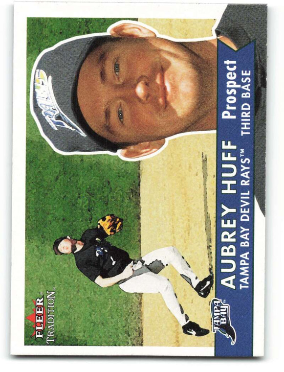 2001 Fleer Tradition #367 Aubrey Huff NM/MT  Tampa Bay Devil Rays 