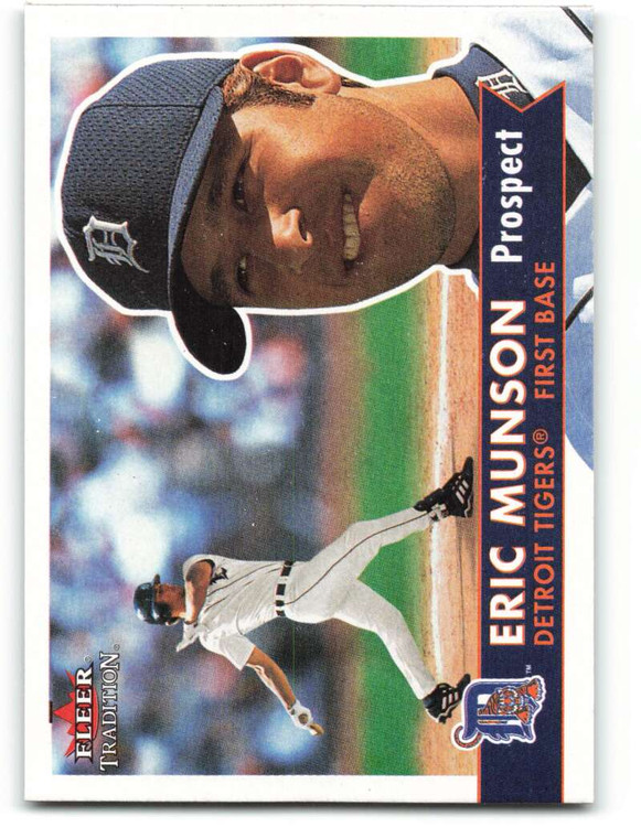 2001 Fleer Tradition #370 Eric Munson NM/MT  Detroit Tigers 