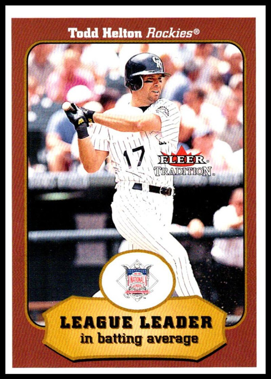 2001 Fleer Tradition #381 Todd Helton LL NM/MT  Colorado Rockies 