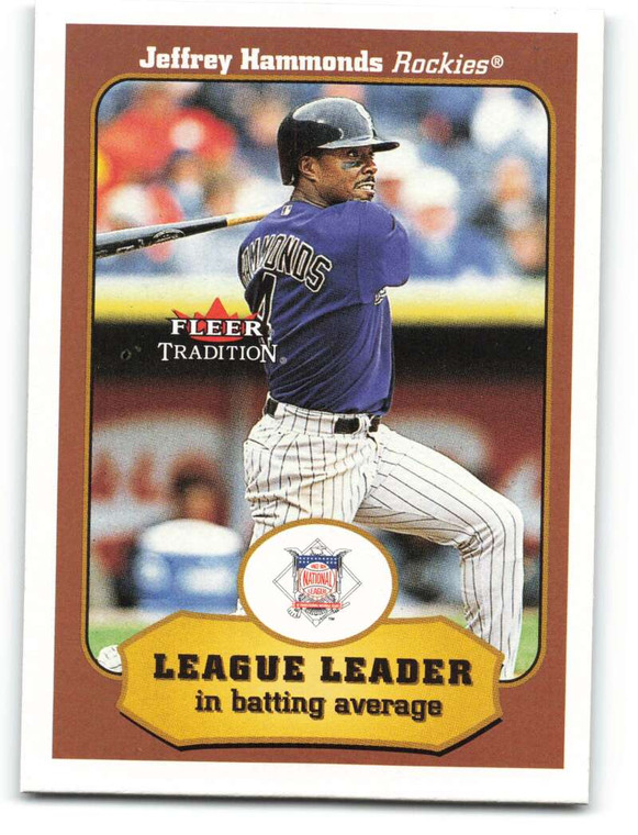 2001 Fleer Tradition #385 Jeffrey Hammonds LL NM/MT  Colorado Rockies 