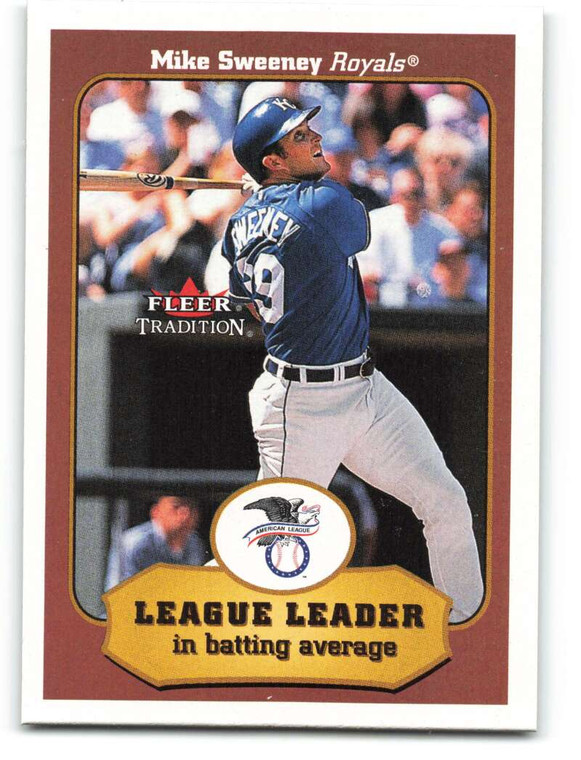 2001 Fleer Tradition #390 Mike Sweeney LL NM/MT  Kansas City Royals 