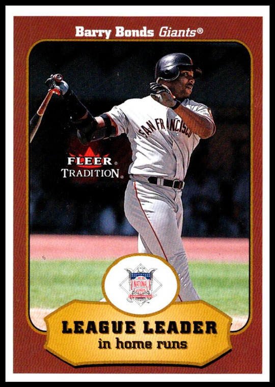 2001 Fleer Tradition #392 Barry Bonds LL NM/MT  San Francisco Giants 