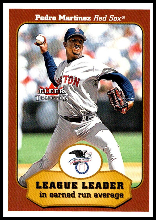 2001 Fleer Tradition #406 Pedro Martinez LL NM/MT  Boston Red Sox 