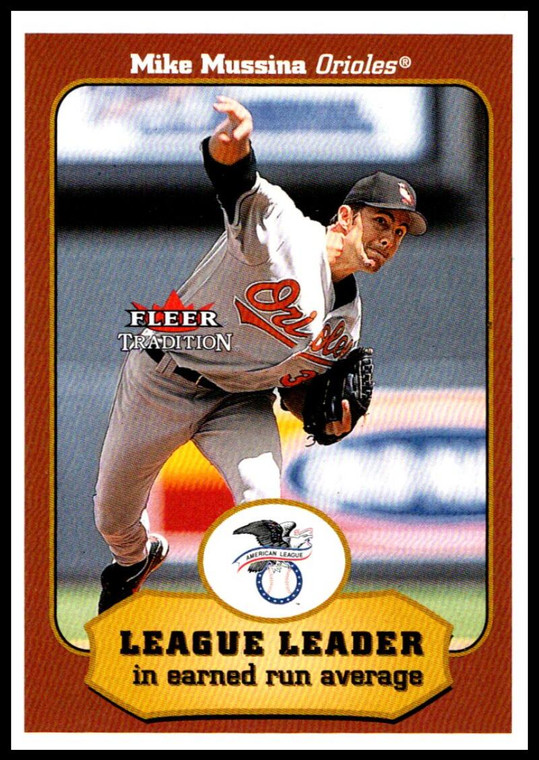 2001 Fleer Tradition #409 Mike Mussina LL NM/MT  Baltimore Orioles 