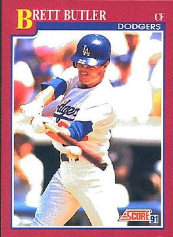1991 Score Rookie and Traded #23T Brett Butler NM-MT Los Angeles Dodgers 