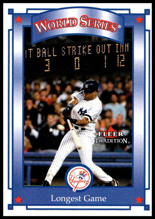 2001 Fleer Tradition #412 Jose Vizcaino WS NM/MT  New York Yankees 