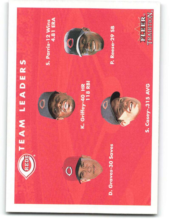 2001 Fleer Tradition #427 Ken Griffey Jr./Pokey Reese/Sean Casey/Danny Graves CL NM/MT  Cincinnati Reds 