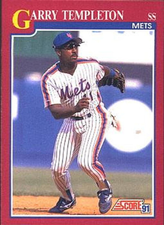 1991 Score Rookie and Traded #38T Garry Templeton NM-MT New York Mets 