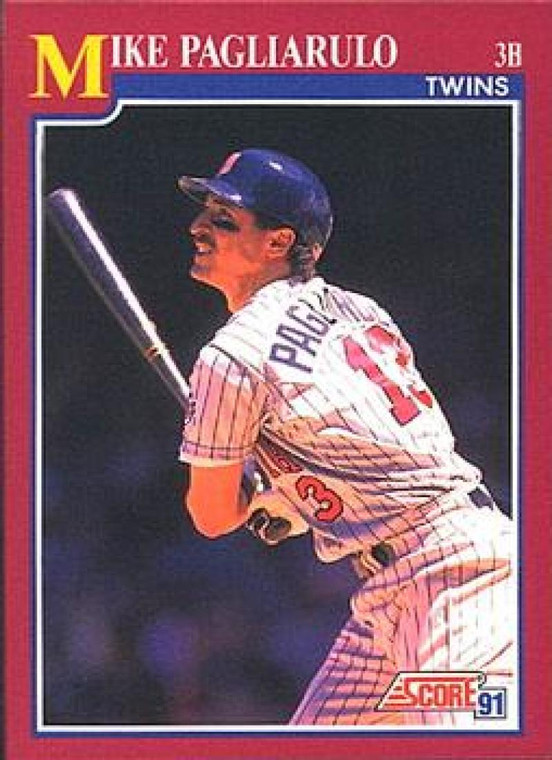 1991 Score Rookie and Traded #42T Mike Pagliarulo NM-MT Minnesota Twins 