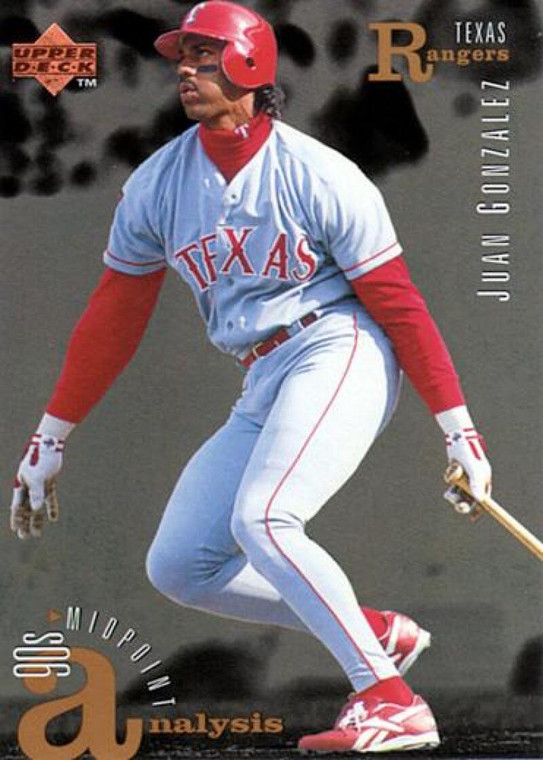 1995 Upper Deck #104 Juan Gonzalez ANA VG Texas Rangers 