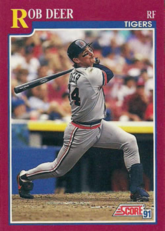 1991 Score Rookie and Traded #47T Rob Deer NM-MT Detroit Tigers 