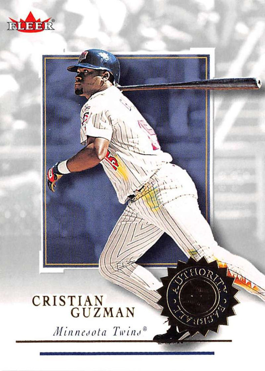 2001 Fleer Authority #27 Cristian Guzman NM-MT Minnesota Twins 