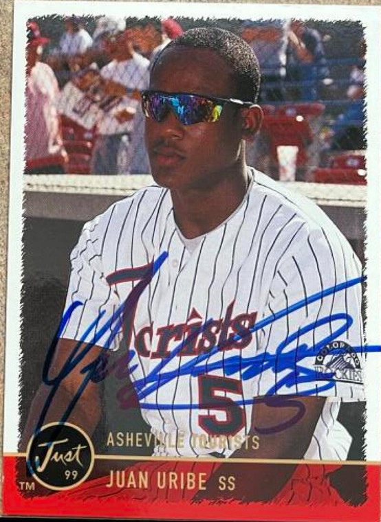 Juan Uribe Autographed 1999 Just #145