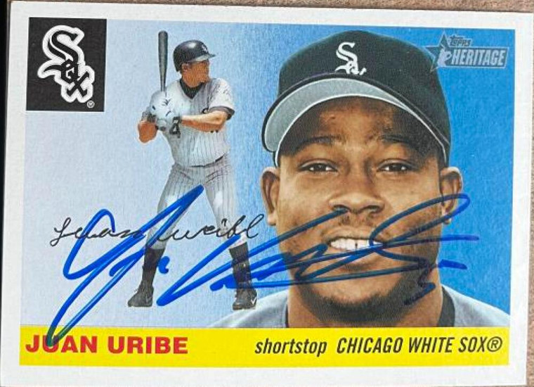 Juan Uribe Autographed 2004 Topps Heritage #7