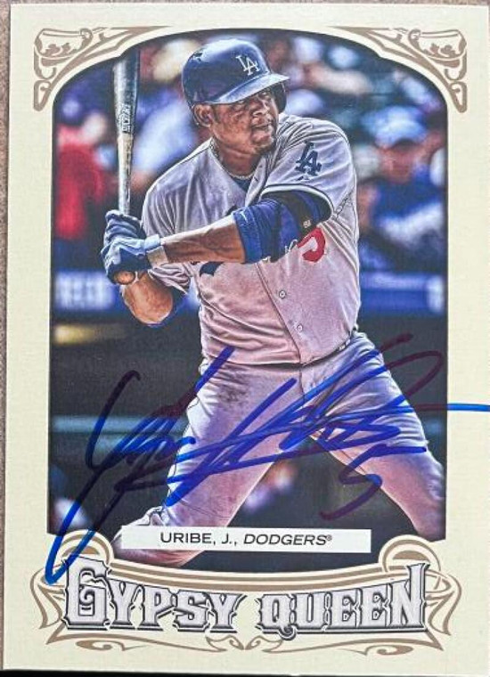 Juan Uribe Autographed 2014 Topps Gypsy Queen #90