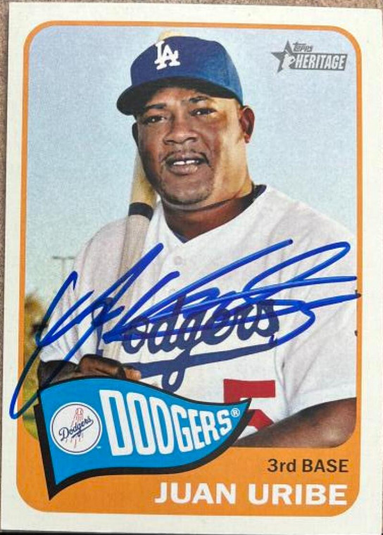 Juan Uribe Autographed 2014 Topps #287