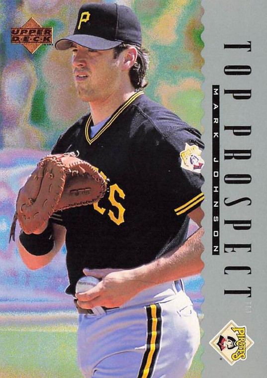 1995 Upper Deck #252 Mark Johnson VG RC Rookie Pittsburgh Pirates 