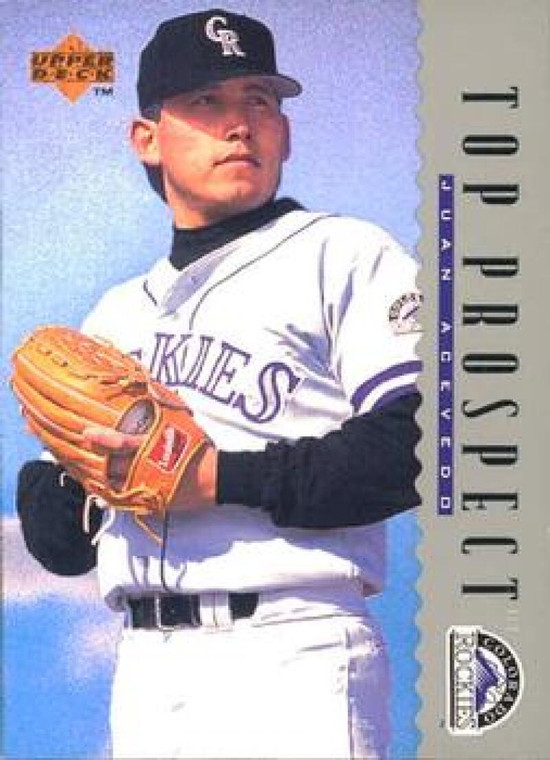 1995 Upper Deck #265 Juan Acevedo VG RC Rookie Colorado Rockies 