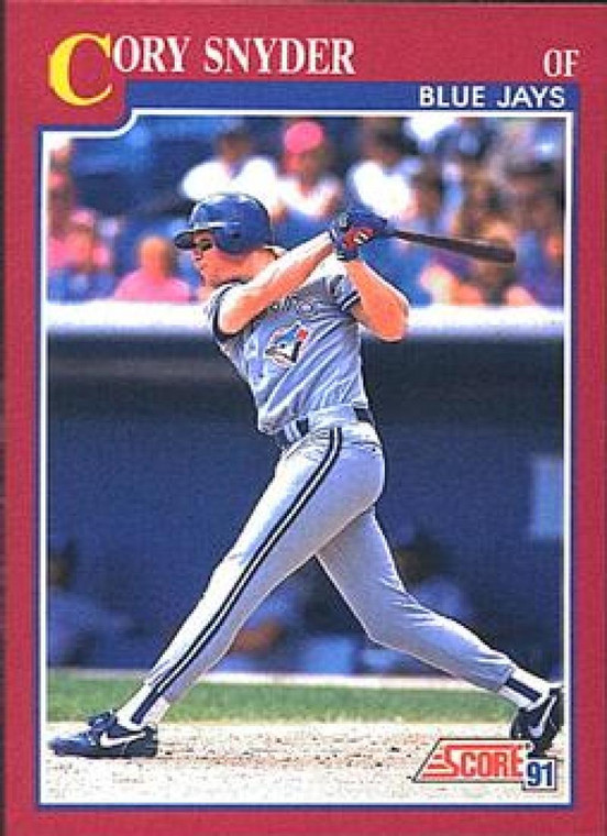 1991 Score Rookie and Traded #61T Cory Snyder NM-MT Toronto Blue Jays 