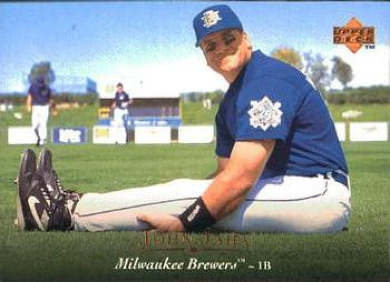 1995 Upper Deck #299 John Jaha VG Milwaukee Brewers 