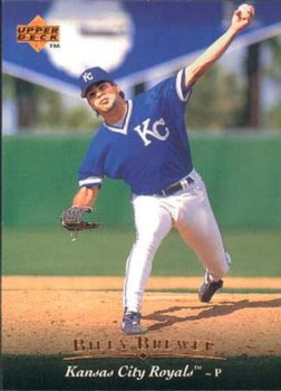 1995 Upper Deck #416 Billy Brewer VG Kansas City Royals 