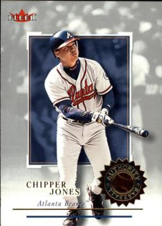 2001 Fleer Authority #36 Chipper Jones NM-MT Atlanta Braves 
