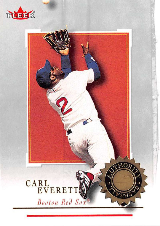 2001 Fleer Authority #52 Carl Everett NM-MT Boston Red Sox 