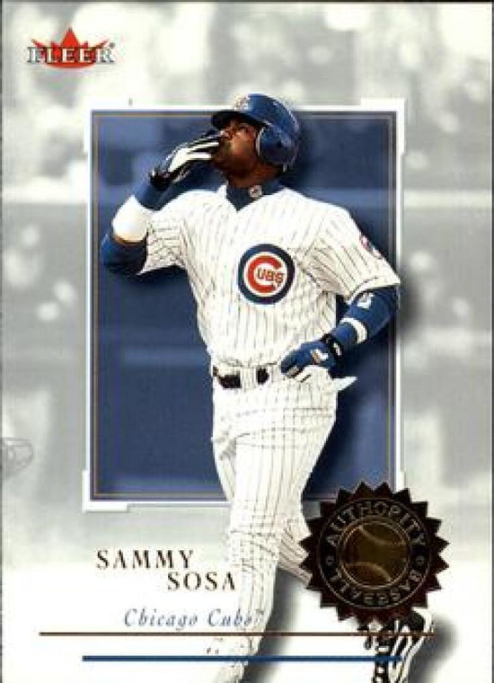 2001 Fleer Authority #54 Sammy Sosa NM-MT Chicago Cubs 