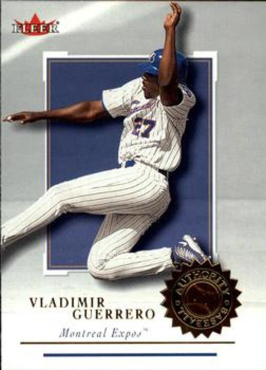 2001 Fleer Authority #72 Vladimir Guerrero NM-MT Montreal Expos 