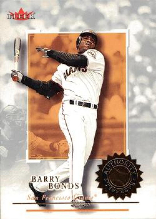 2001 Fleer Authority #80 Barry Bonds NM-MT San Francisco Giants 