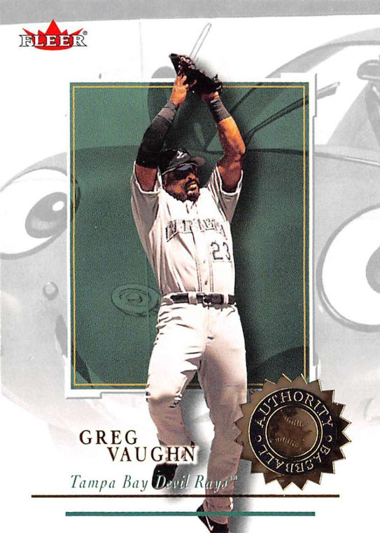 2001 Fleer Authority #83 Greg Vaughn NM-MT Tampa Bay Devil Rays 