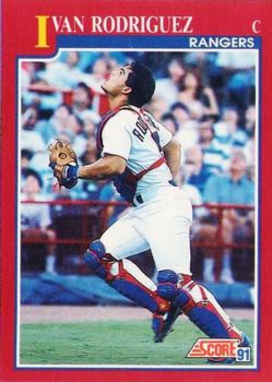 1991 Score Rookie and Traded #82T Ivan Rodriguez NM-MT RC Rookie Texas Rangers 