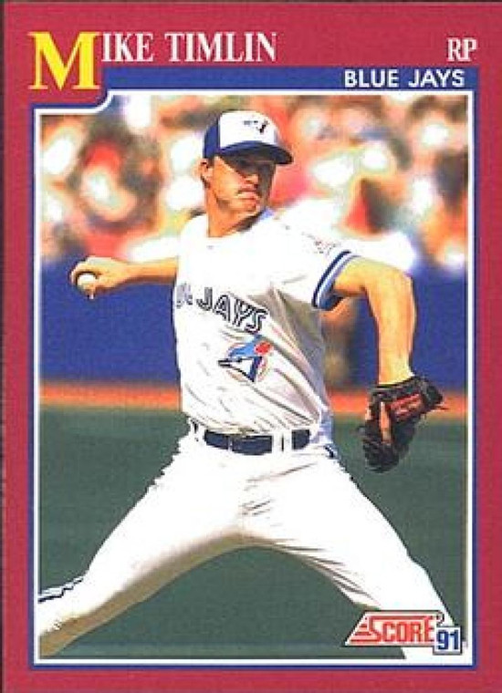 1991 Score Rookie and Traded #85T Mike Timlin NM-MT RC Rookie Toronto Blue Jays 