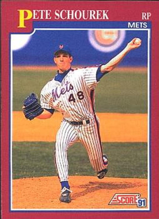 1991 Score Rookie and Traded #87T Pete Schourek NM-MT RC Rookie New York Mets 