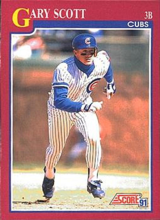 1991 Score Rookie and Traded #90T Gary Scott NM-MT RC Rookie Chicago Cubs 