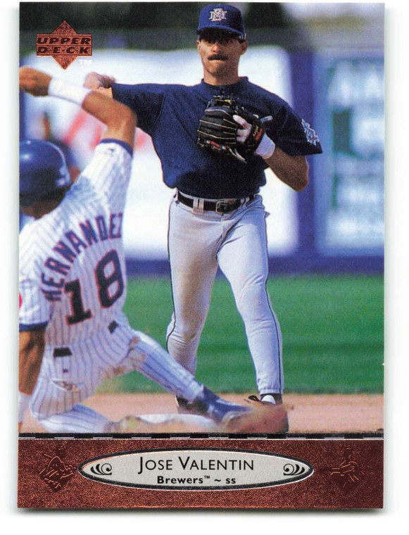 1996 Upper Deck #120 Jose Valentin VG Milwaukee Brewers 