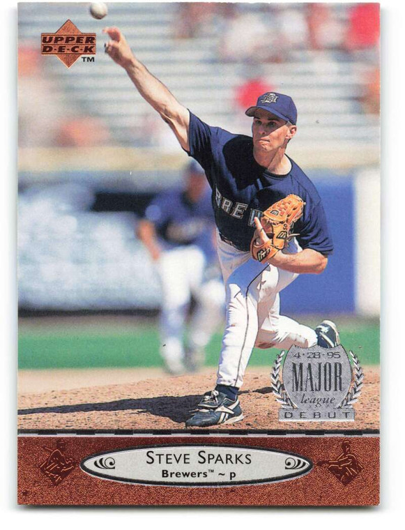 1996 Upper Deck #121 Steve Sparks VG Milwaukee Brewers 