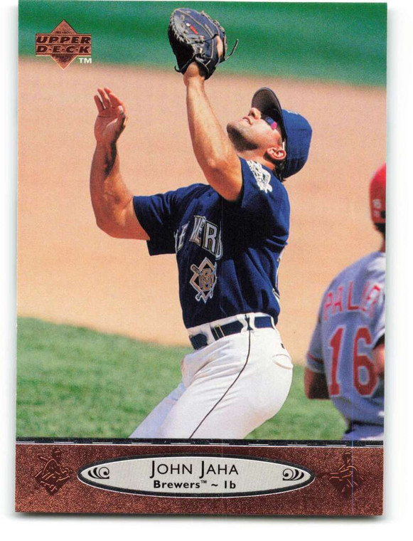 1996 Upper Deck #123 John Jaha VG Milwaukee Brewers 