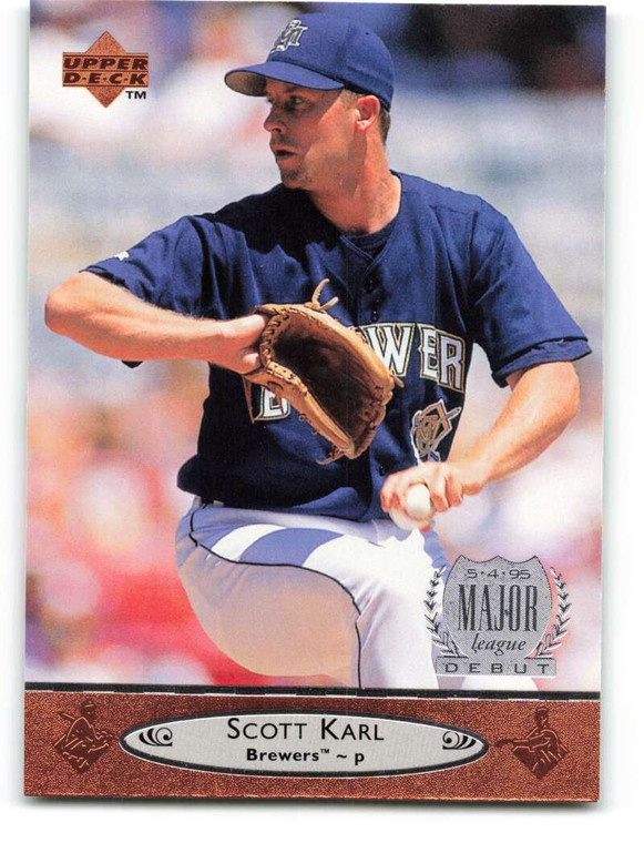 1996 Upper Deck #124 Scott Karl VG Milwaukee Brewers 